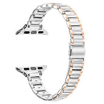 Electroplated Stainless Steel Band for Apple Watch Series 11 10 42mm/9 8 7 41mm/SE3 SE2 SE 6 5 4 40m