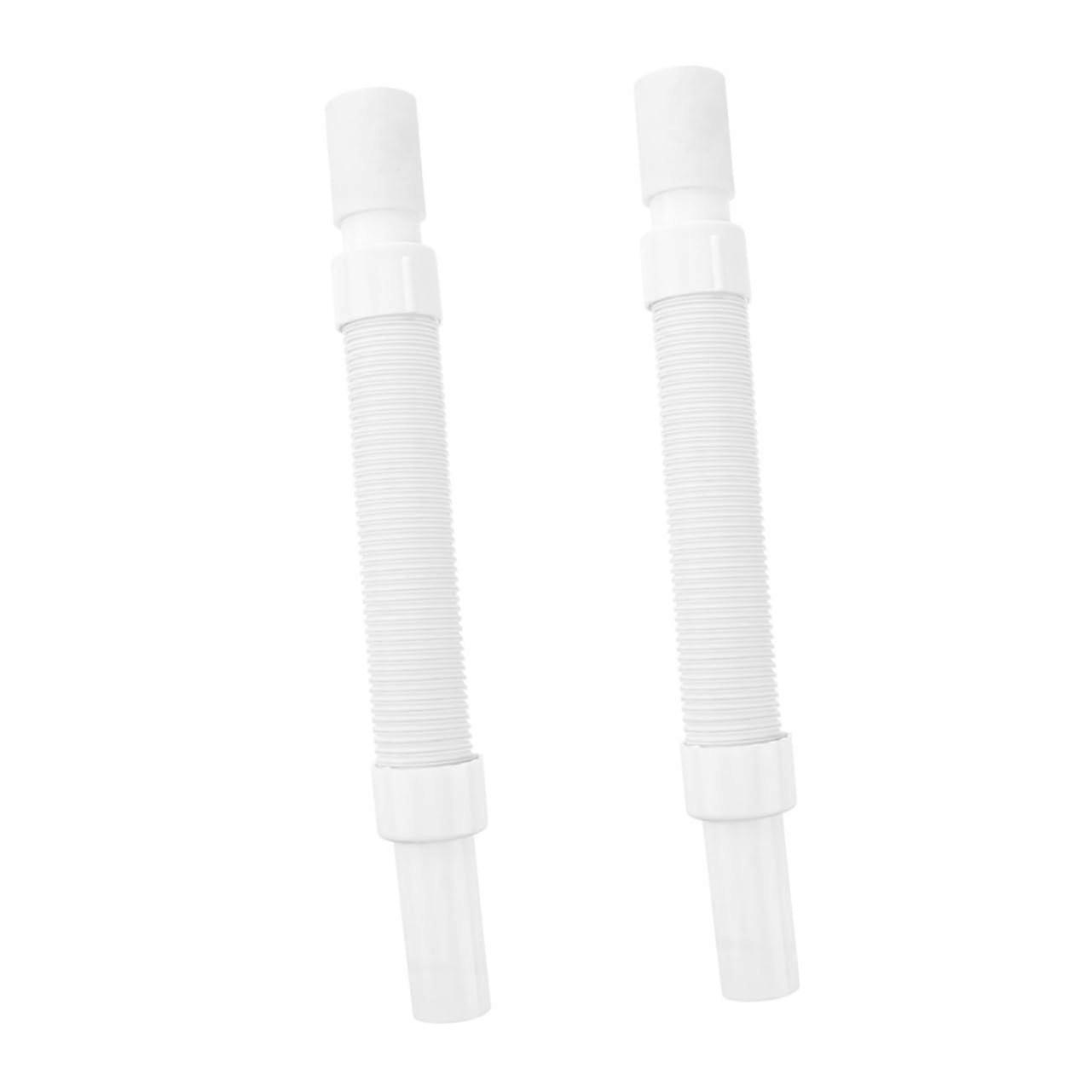 2pcs Flexible Washing Machine Drain Hose Extension PVC Leakproof Universal Washer Compatibility
