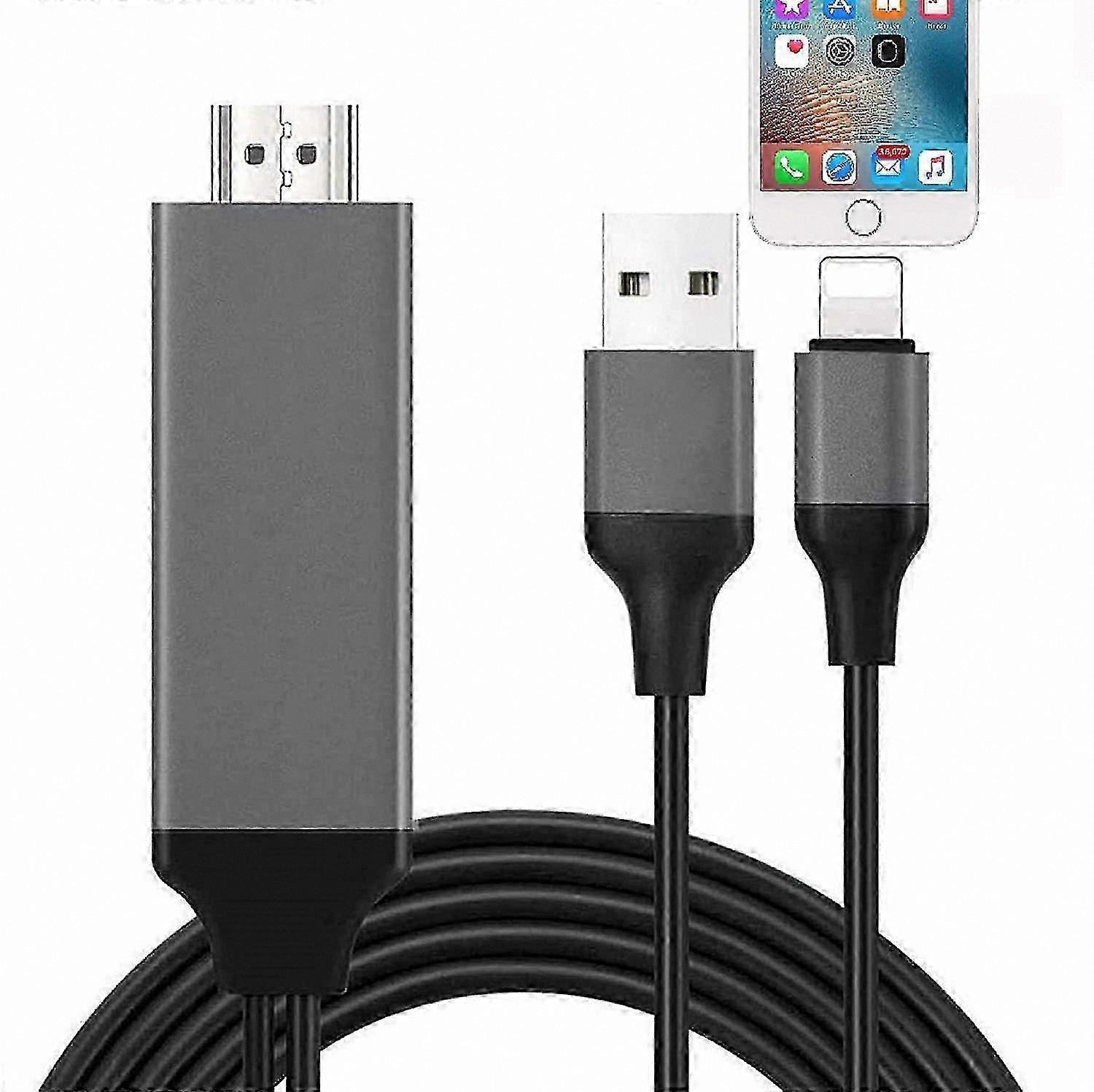MFi Certified Adapter: Lightning to HDMI Cable for Streaming Content