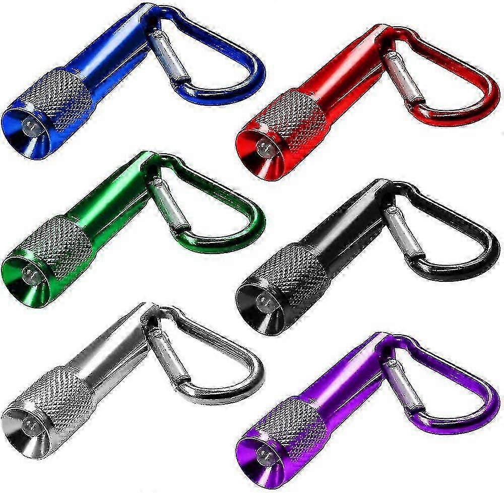 12pcs Led Keychain Mini Flashlight For Outdoor Camping Cycling