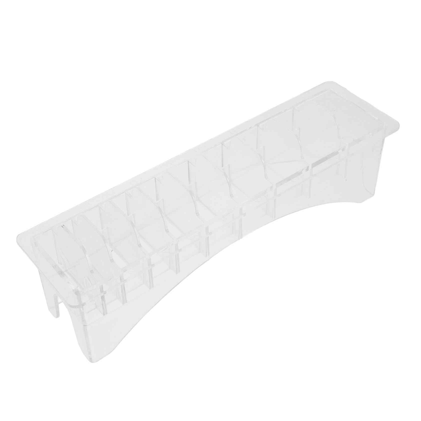 Wall Mounted Barber Clipper Guard Organizer with Multi Slot Design for Station Storage