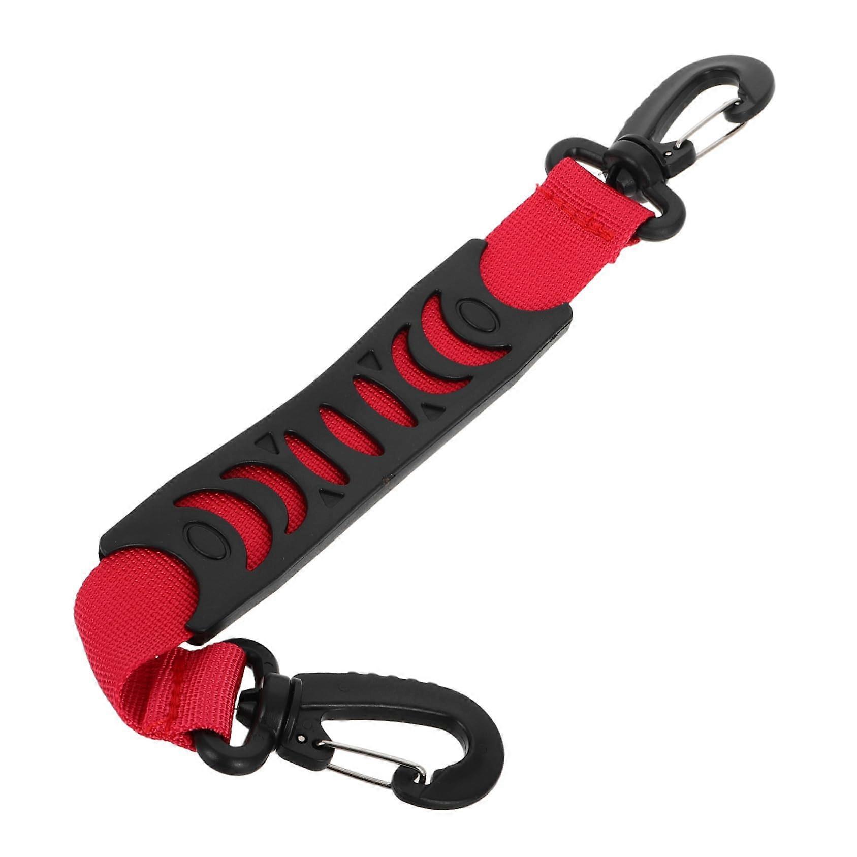 PVC Roller Skate Carrying Strap with Soft Handle for Secure Skate or Ski Boot Transport Red