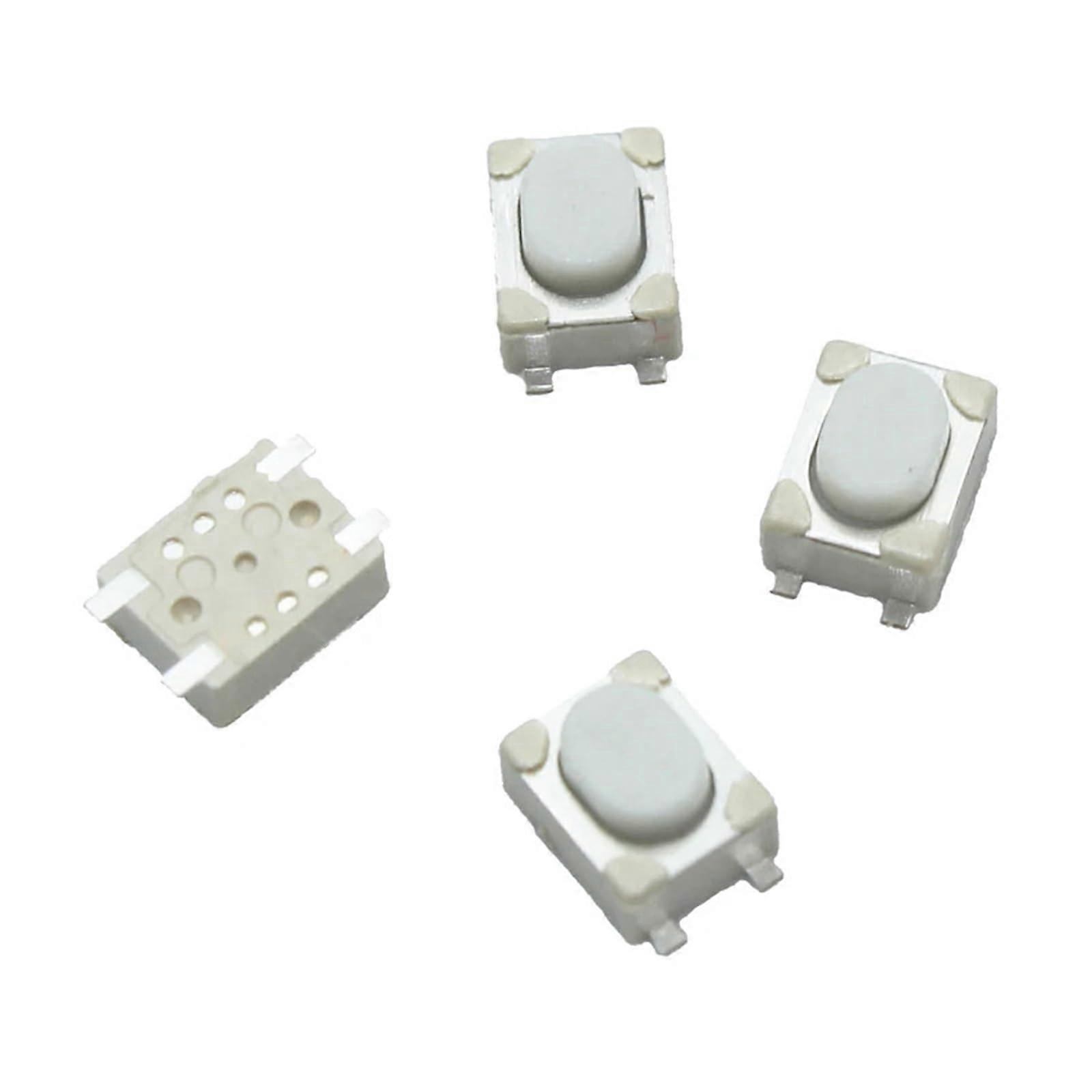 100pcs 3x4x2.5mm Tactile Push Button Switch 4 Pin Low Profile for Car Remote Key Replacement