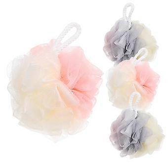 4pcs Exfoliating Bath Loofah Set, Soft Mesh Shower Sponge Balls for Gentle Skin Cleansing