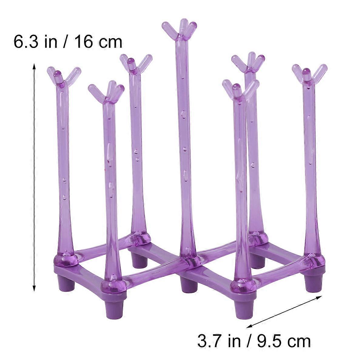 Mug Drying Rack Creative Simple Cup Draining Holder Foldable Stretchable For Kitchen Organization 1Set