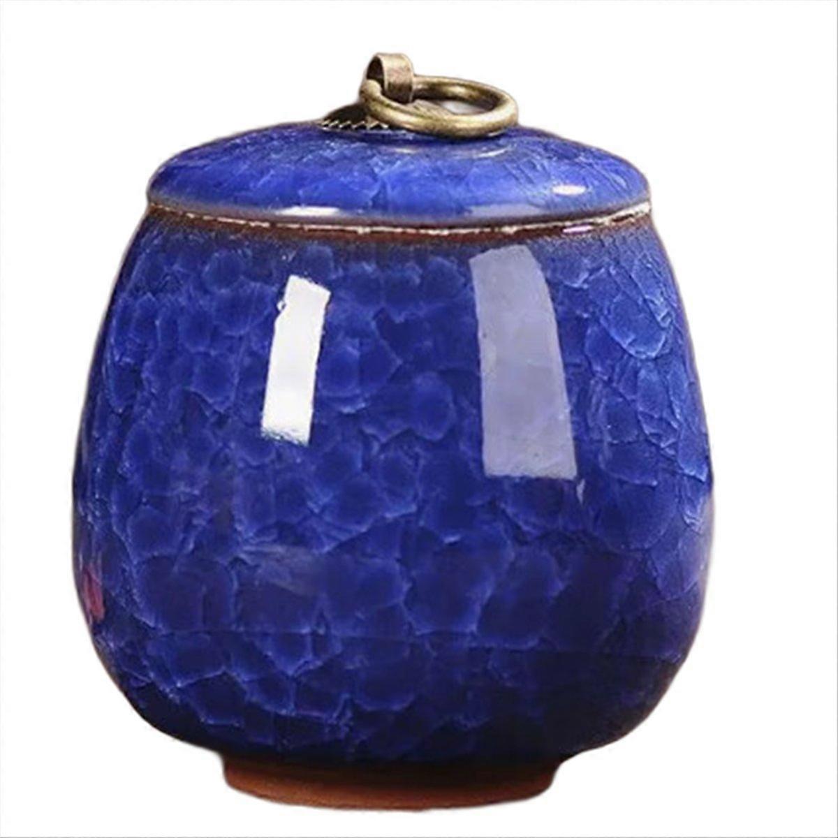 Portable Ceramic Teapot Scented Tea Dendrobium Dark Blue