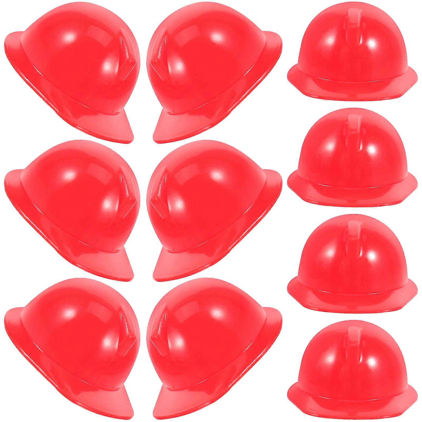 Plastic Mini Toy Red for Doll Safety Use 10Pcs Set