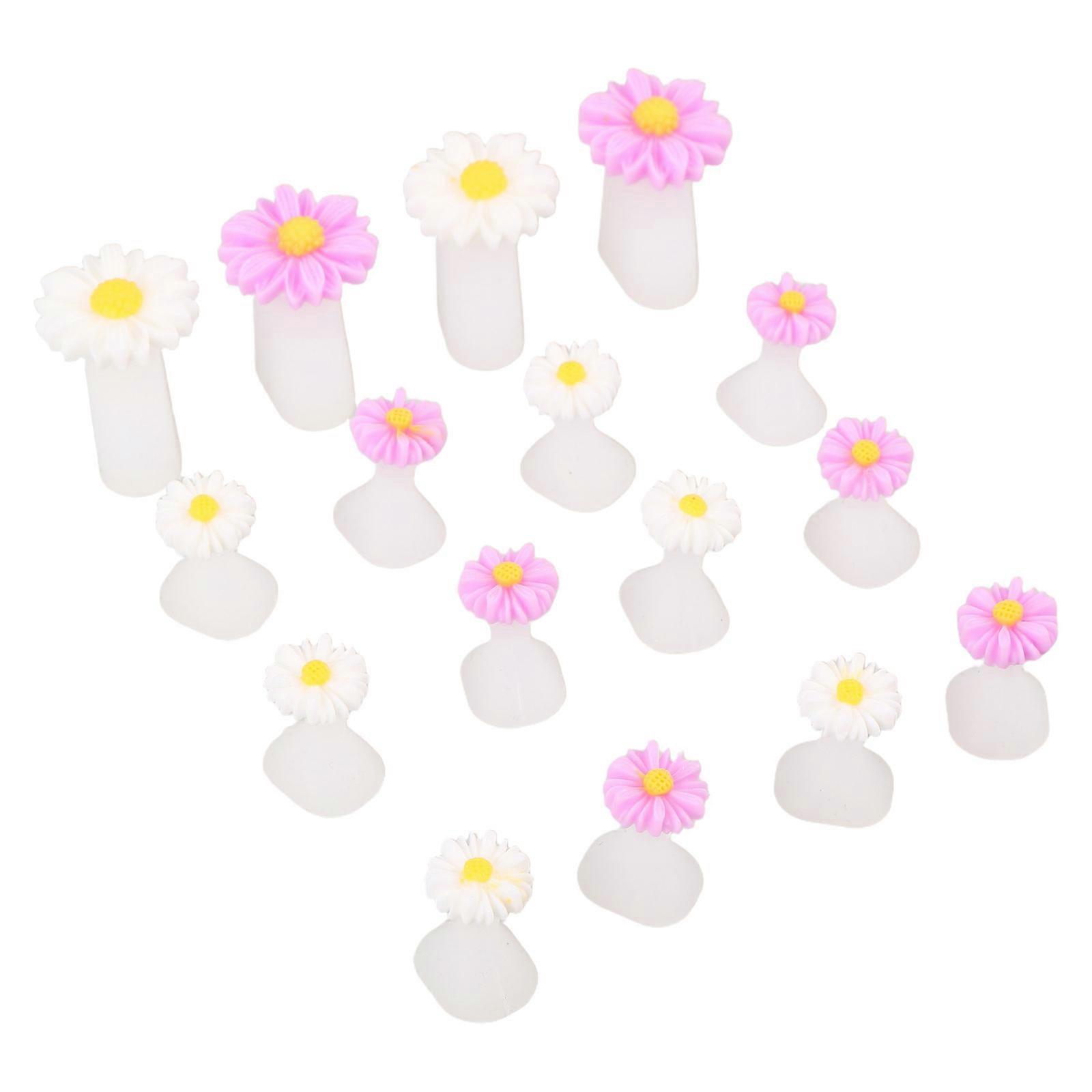 Toe Separator Silicone Flower Toe Separators for Nail Art Use 2Sets for Foot Alignment