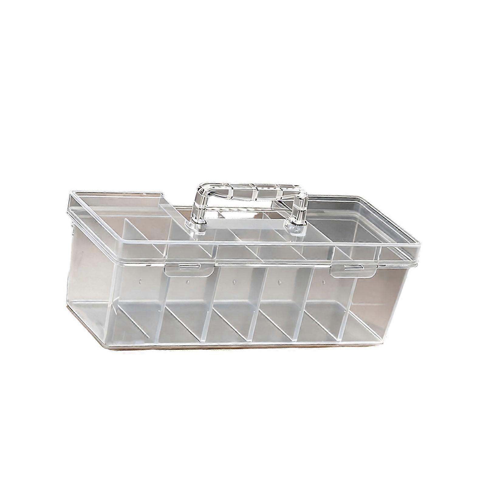 Functional Plastic Tool Organizers Tool Box With Removable Dividers Holder Case Perfect For Travel Work Or Home Use Multicolor