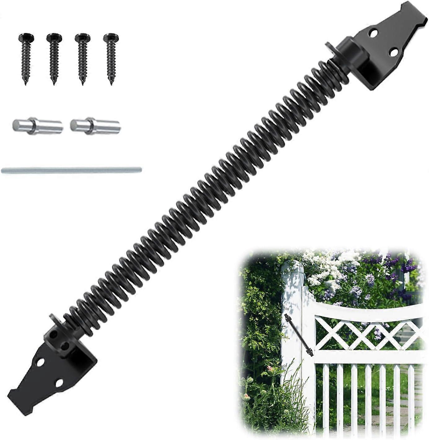 Spring-Type Door Closer, Adjustable Automatic Door Closer with 4 Screws