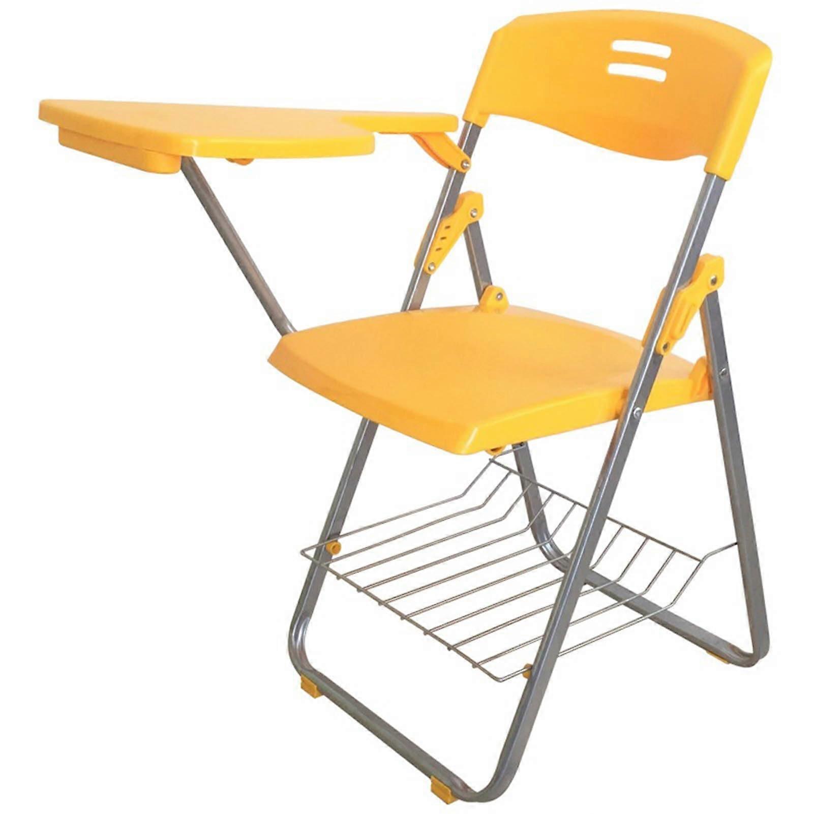 Folding Tablet Arm Chair with Desk, Stackable SpaceSaving Training Room and Classroom Seat