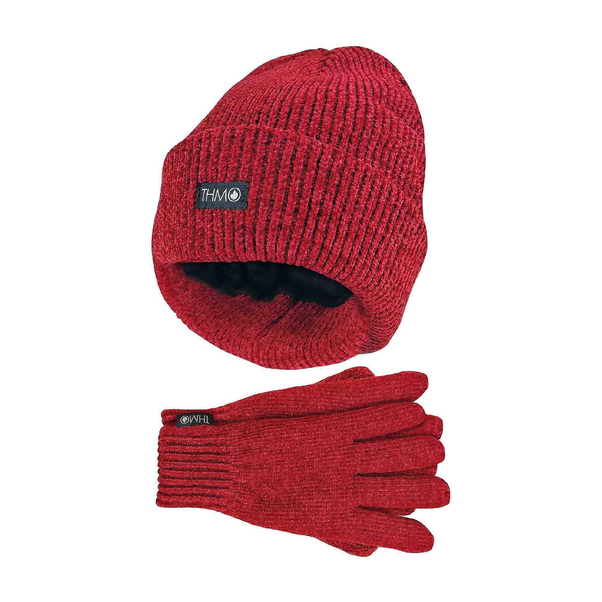 THMO - Ladies Thinsulate Chenille Hat & Gloves Set