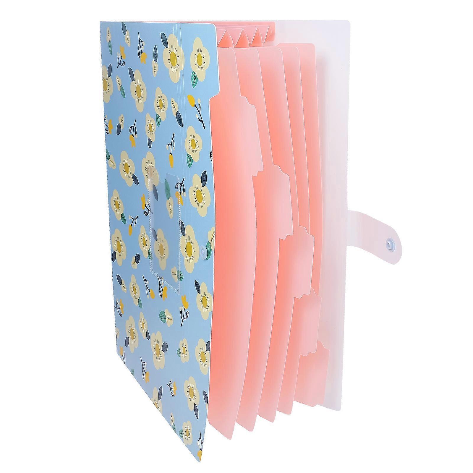 1Pc Multi-layer Office File Folder Test Paper Bag Plastic Document Folder