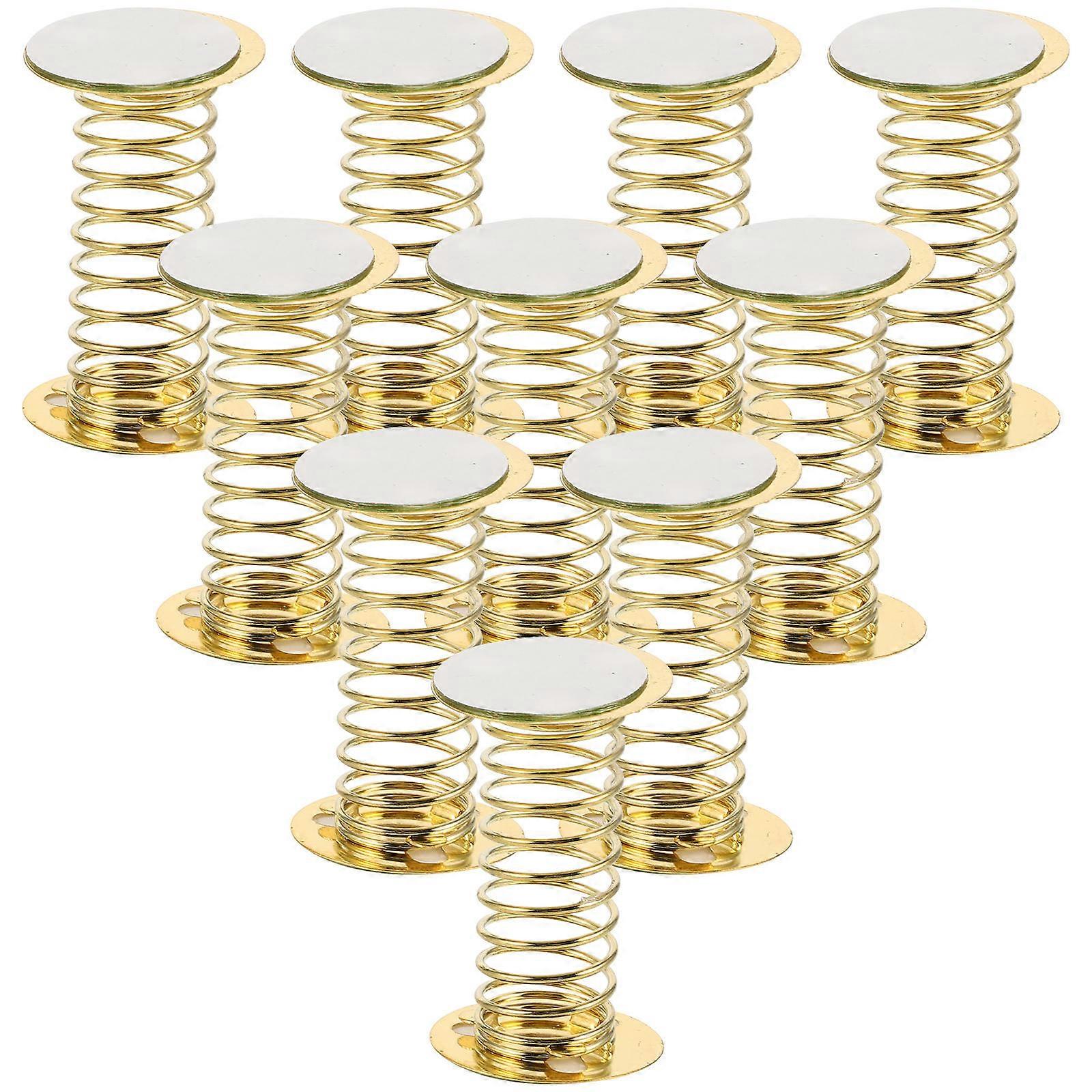10pcs Spring Base Wobble Dolls Base Craft Spring Dashboard Dolls Base With Adhesive