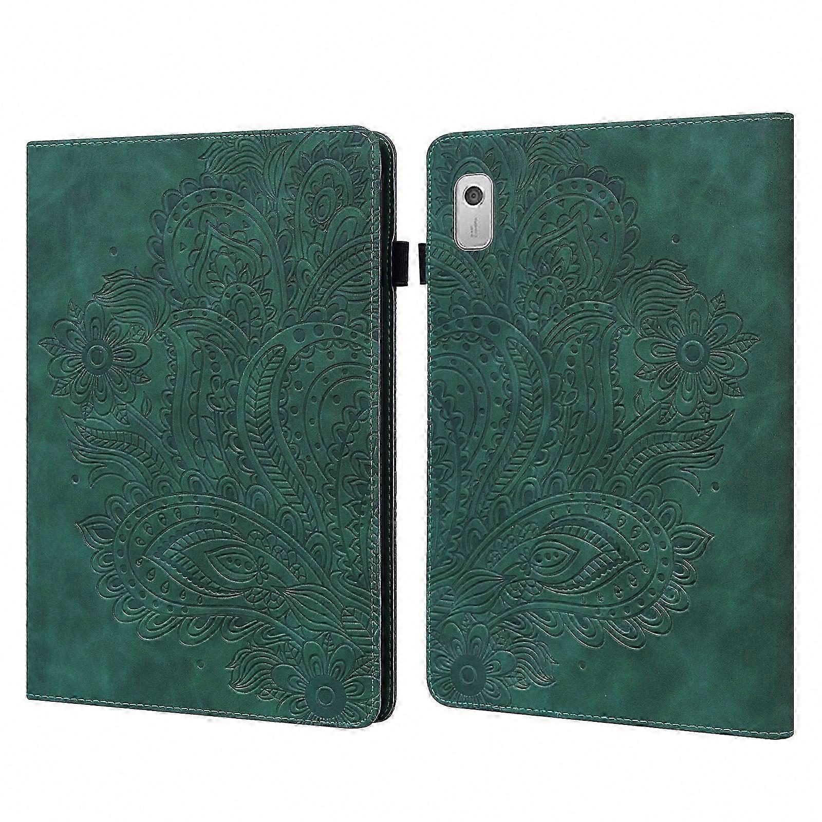 Peacock Embossed Leather Case for 9 Inch Tablets