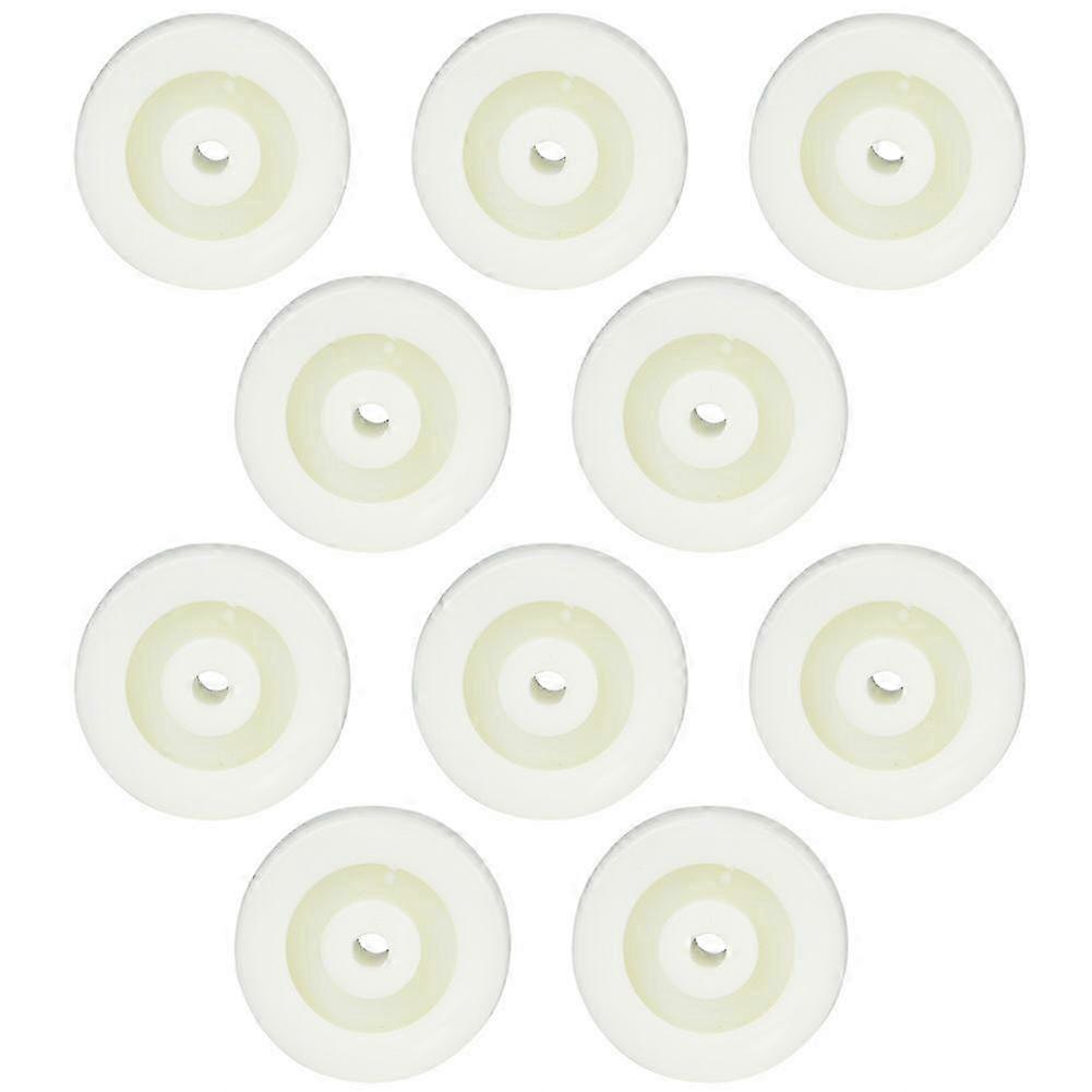 10pcs 2 polegadas roda de nylon roda de polia redonda rodízio roda roda 20kg carga máxima
