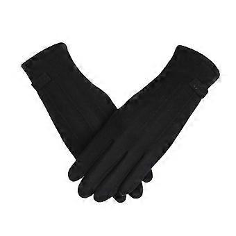 Women's Stylish Cold Weather Gloves, Breathable Fabric, Non-Slip Palms, Purple