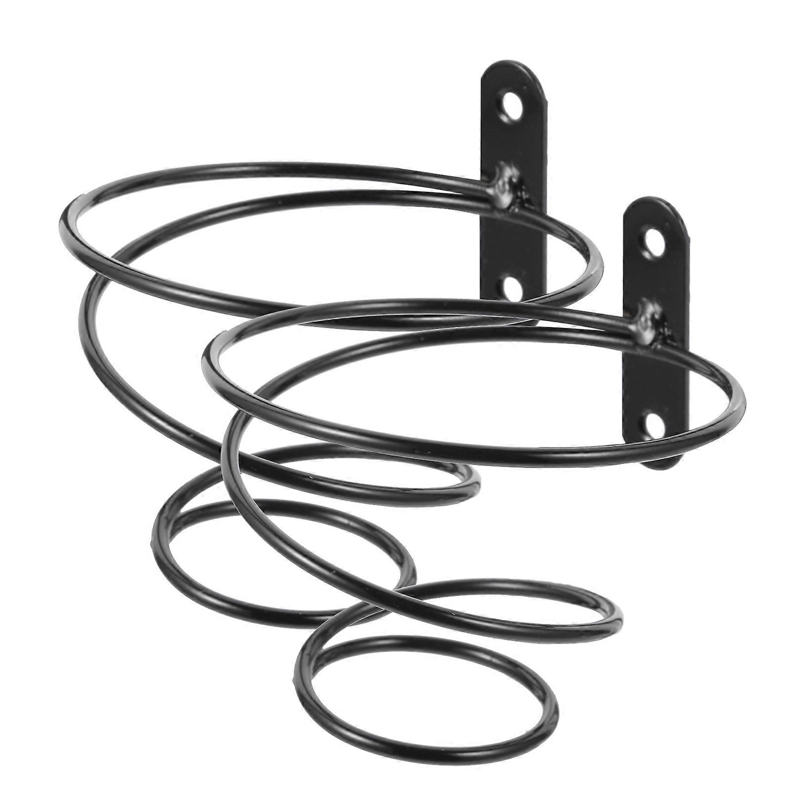 Grape Rack Single Holder Wall Mount 2Pcs Black Iron Storage
