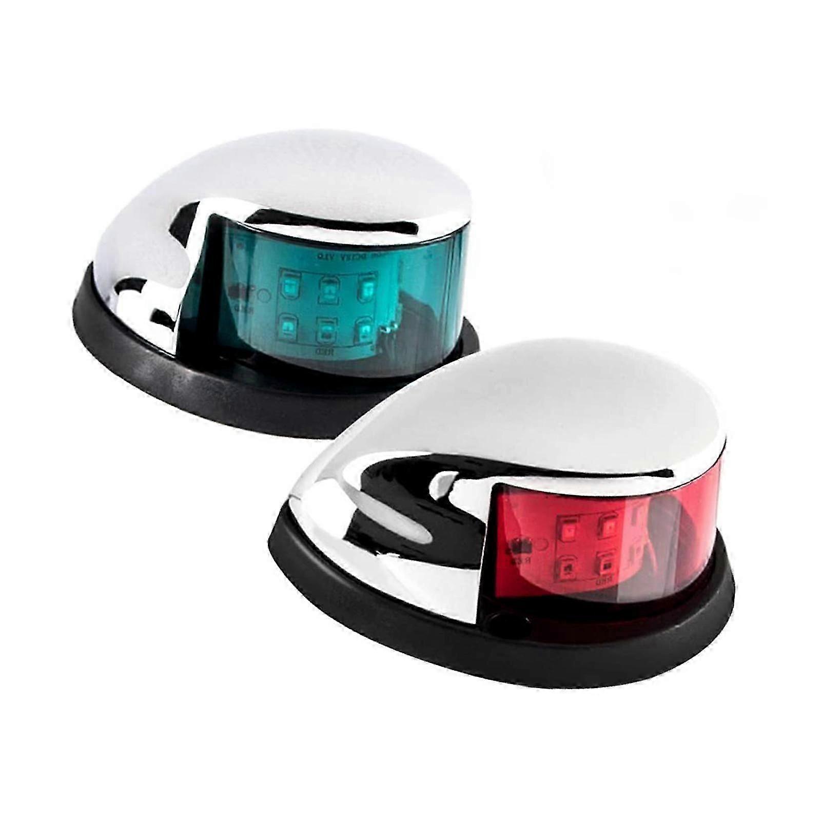 2x Boat Navigation Light Marine Warning Light Replace High Percompatible withmance Easy