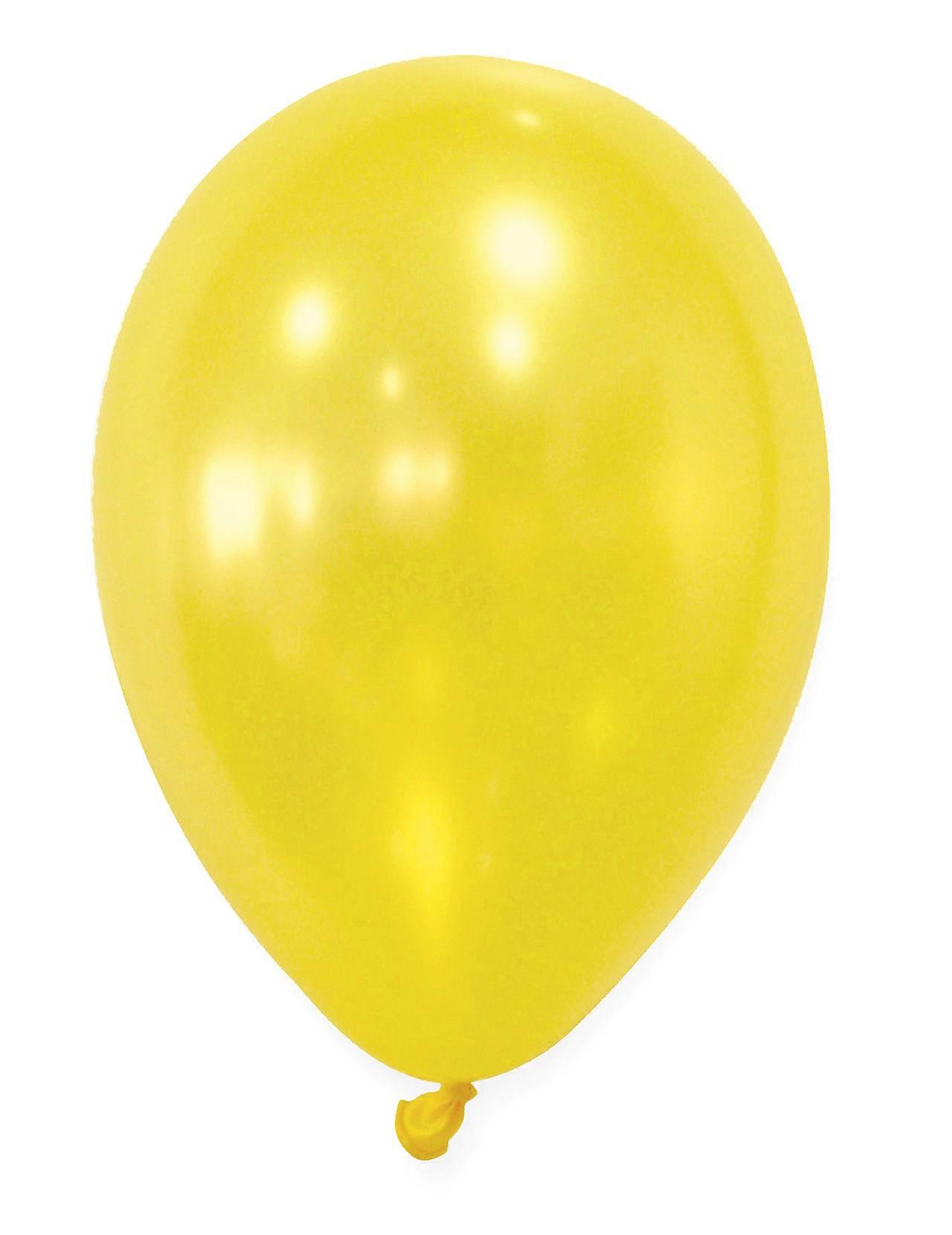 50 Metallic Yellow Balloons 30 cm