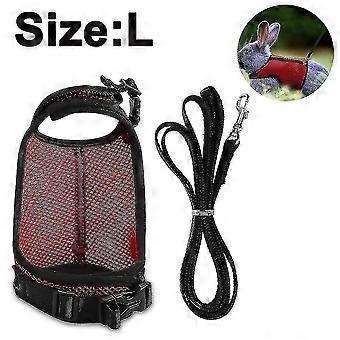 Small Animal Harness And Leash - Soft Mesh Small Pet Harness With Safe Bell, No Pull Comfort Padded Vest For Small Pet