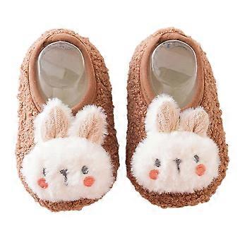 Cute Fur Baby Sock Shoes for Toddler Baby Anti-Slip Sole Sweat-Absorbent Shoes for Baby Kids-ms