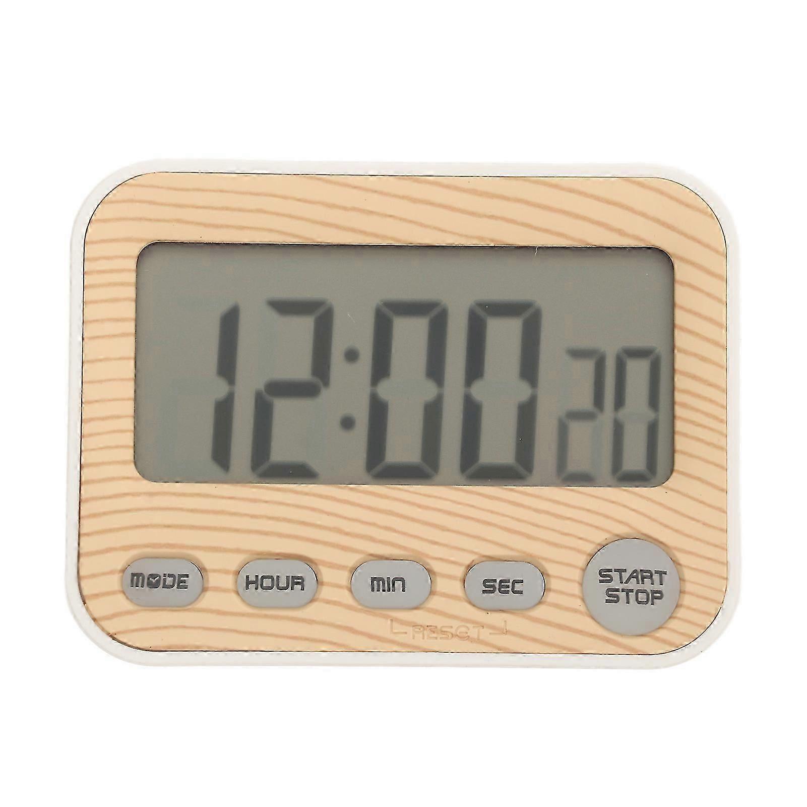 Kitchen Timer  Woodgrain Accurate User Friendly Studying Timer Compatible withCooking Kids Classroom