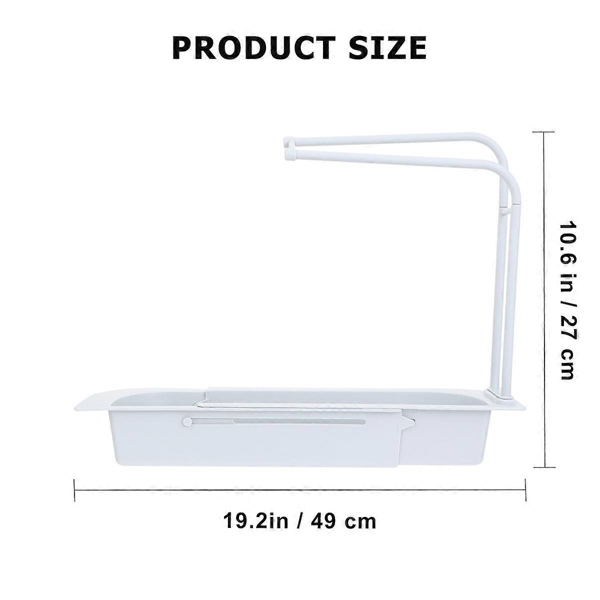 1pc Telescopic Sink Rack Convenient Practical Holder Expandable Storage Rack