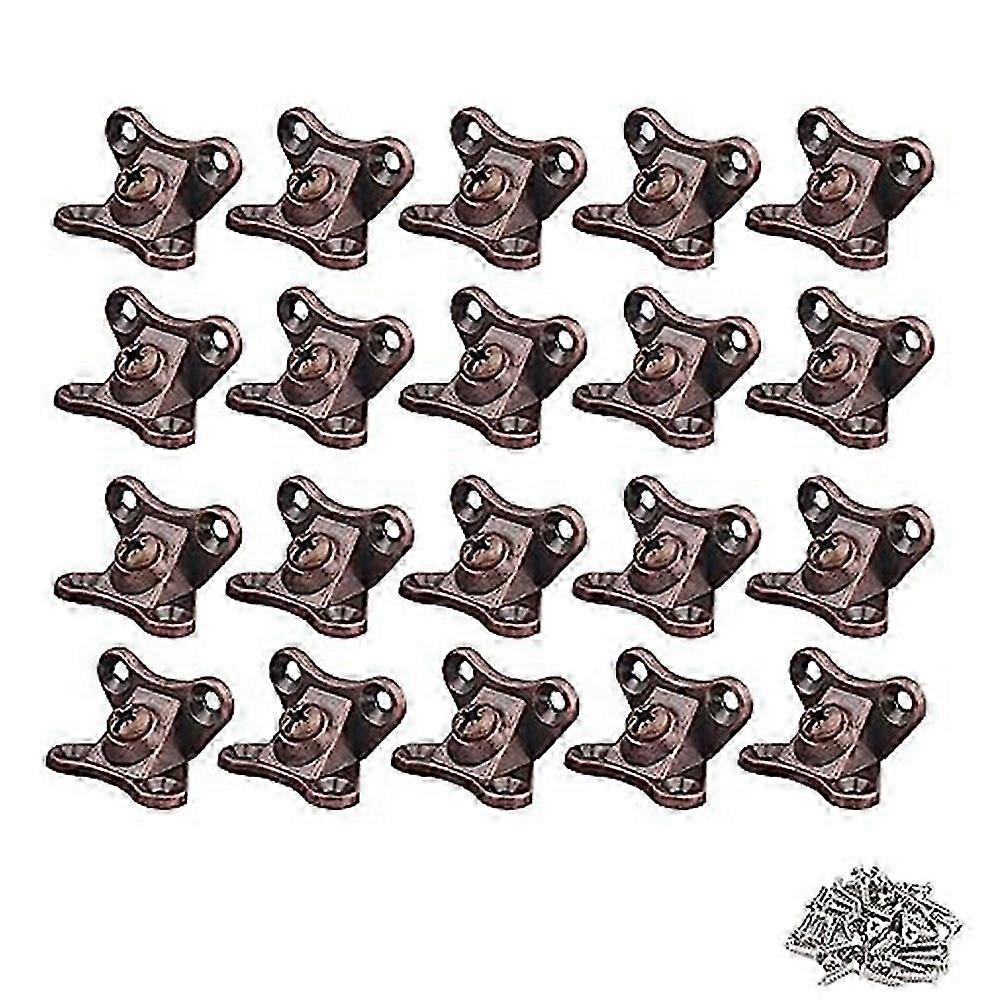Removable Combination Butterfly Corner Code, Angle Corner Brackets, Heavy Duty Shelf Brackets, L Bracket, (Red Bronze)