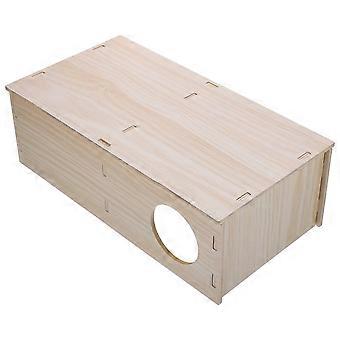 Cavia Hideout House Multi-Chamber Kleine Dieren Houten Hut Decor voor Cavia