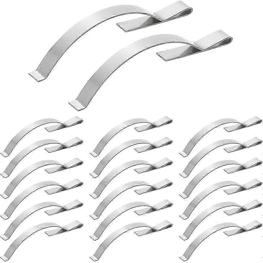50Pcs Window Screen Tension Spring, Corner Mount Flat Window Spring Clips
