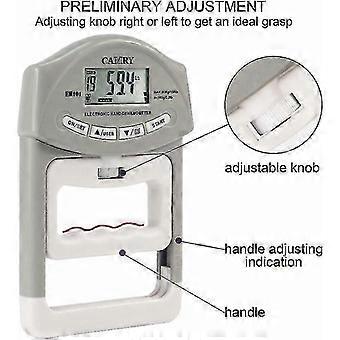 Camry Digital Grip Strength Gauge Dynamometer Automatische Aufzeichnung 200 lbs/90 kg 19,5*12,5*3m (grau)fonepro Ls