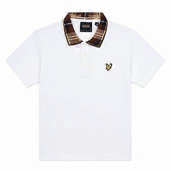 Lyle & Scott Tartan Collar Polo Shirt Brown