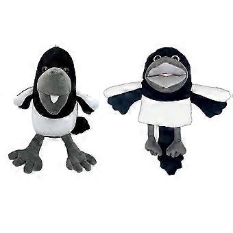 Wow English Steve And Maggie Plush Toy Kids Stuffed Animals Toy Crow Hand Puppets