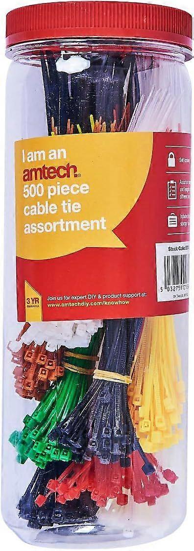 0680 500 Piece Assorted Cable tie Set