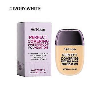 Waterproof Concealer Foundation, Brighten Skin Tone Without Stuck Powder, Refreshing and Moisturizing, Light and Moisturizing Foundation