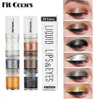 Liquid Glitter Eyeshadow Metallic 3 in 1, Gold Silver Diamond Highlight Eyeshadow, High Pigmented Glitter, Sparkly Eye Shadow, Versatile Shimmer Eye M