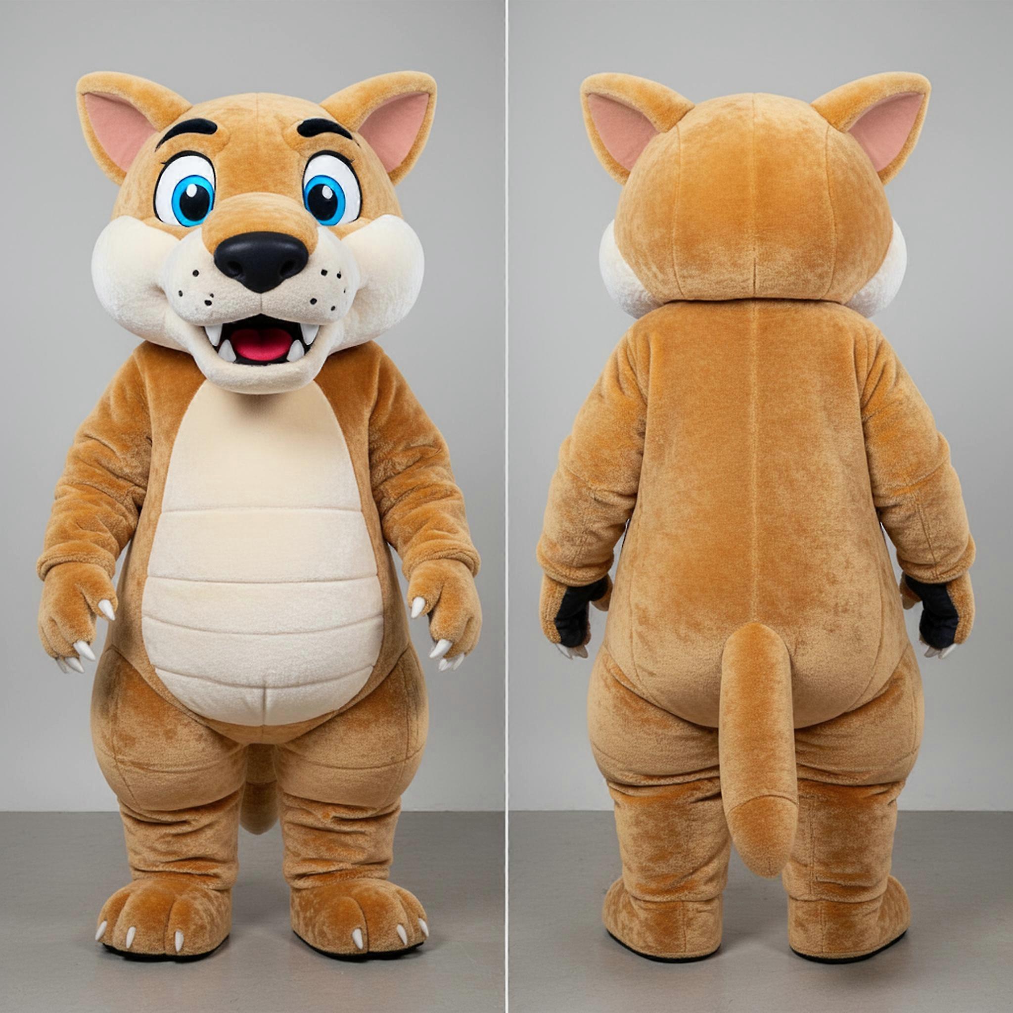 MASTICOT Tan Cartoon Thylacosmilus Mascot