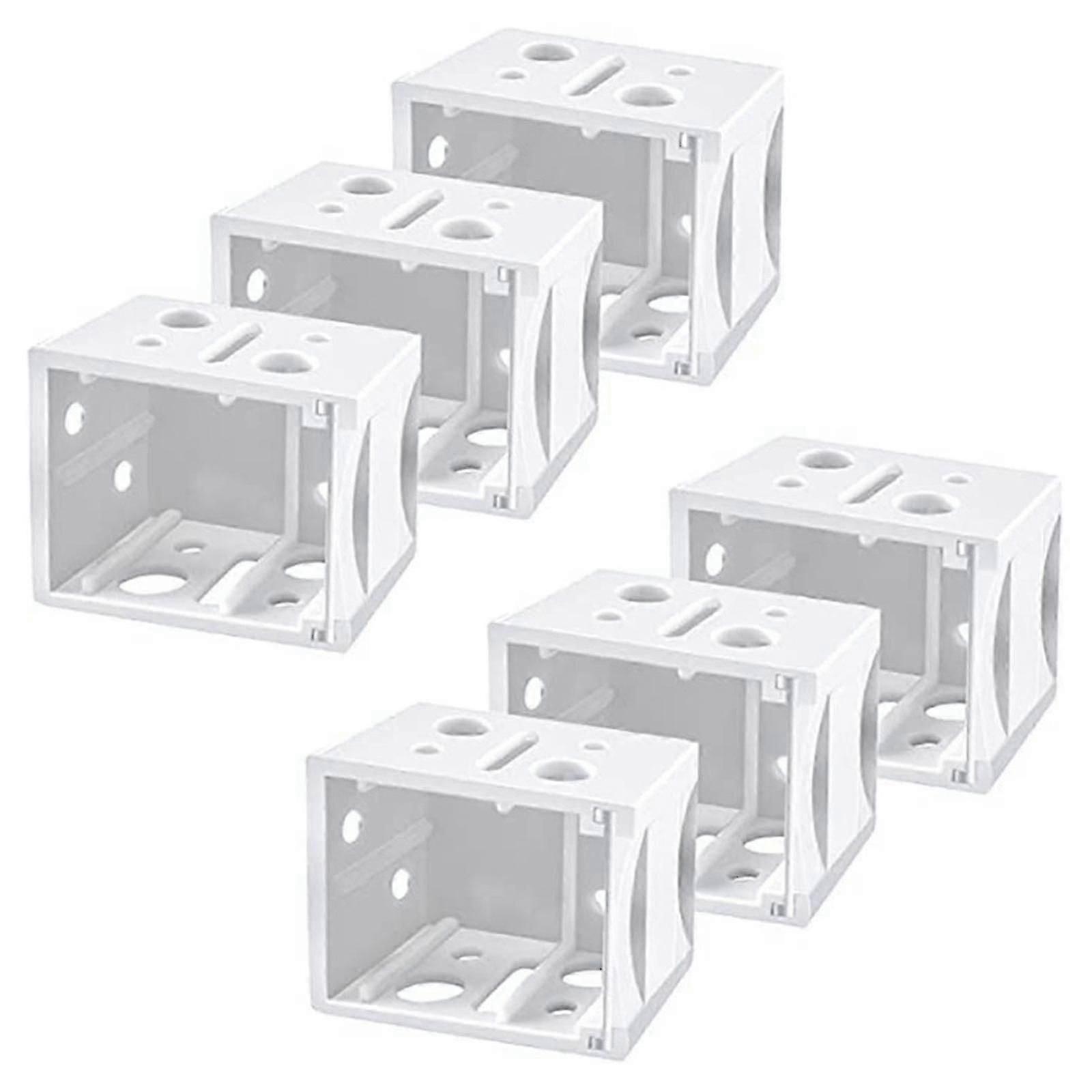 6 Pcs Window Blinds End Cover Holder Box Mounting Brackets Accessory