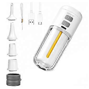 Air Pump for Inflatables with Camping Light, 2000mAh Electric Air Mattress Pump for Air Mattress, Vacuum Storage Bags