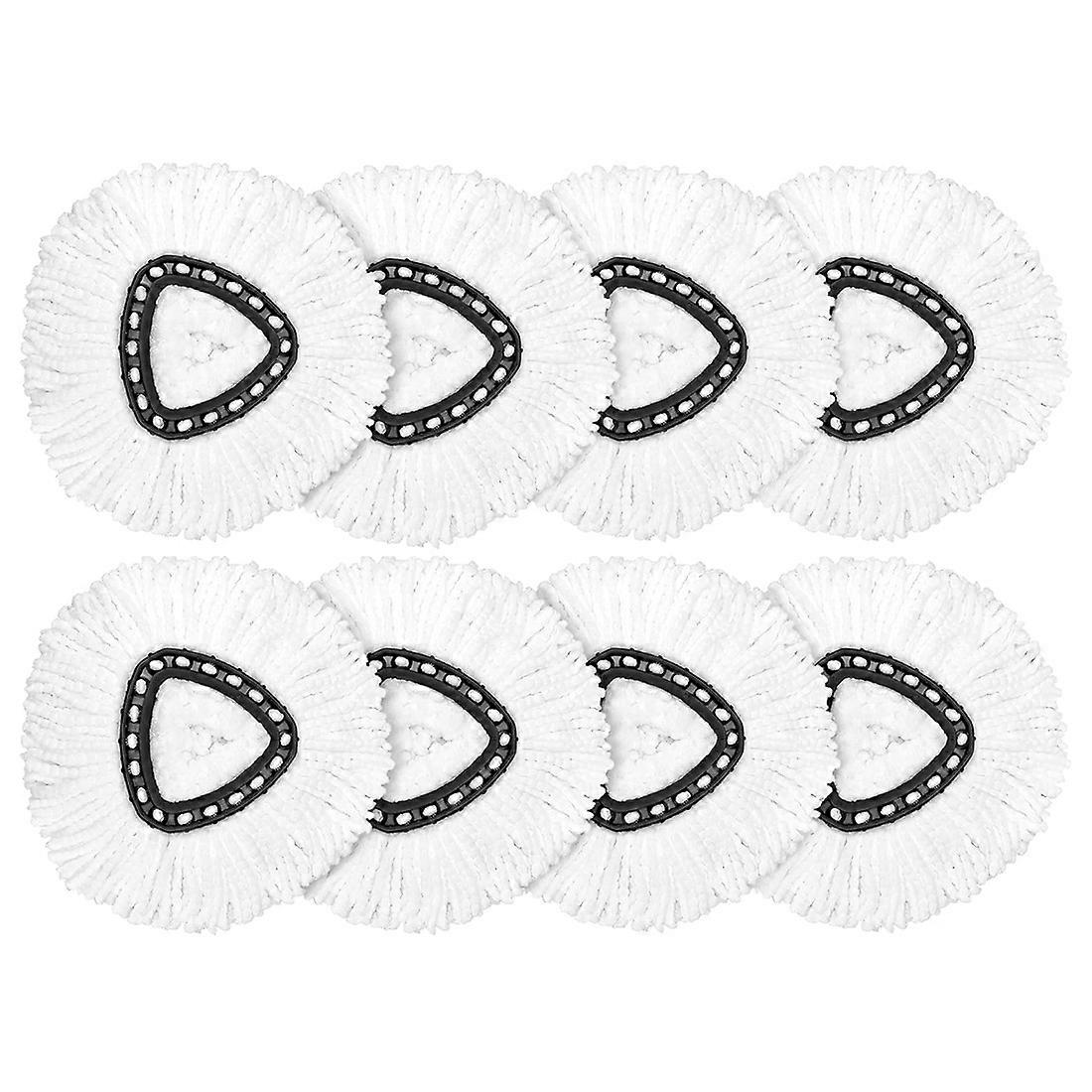 For O-Ceda Mop Replacement - 8 Pack Microfiber Spin Mop Heads, Easy Cleaning Refills