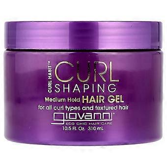 2 x Giovanni, Curl Habit™, Curl Shaping Hair Gel, Medium Hold, For All Curl Types and Textured Hair, 10.5 fl oz (310 ml)
