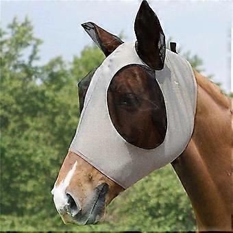 Breathable horse mask, mosquito and fly repellent, horse mask, equestrian supplies, gray564