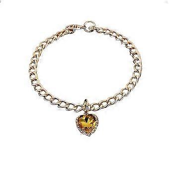 Verstellbares Katzenhalsband mit Diamantherz