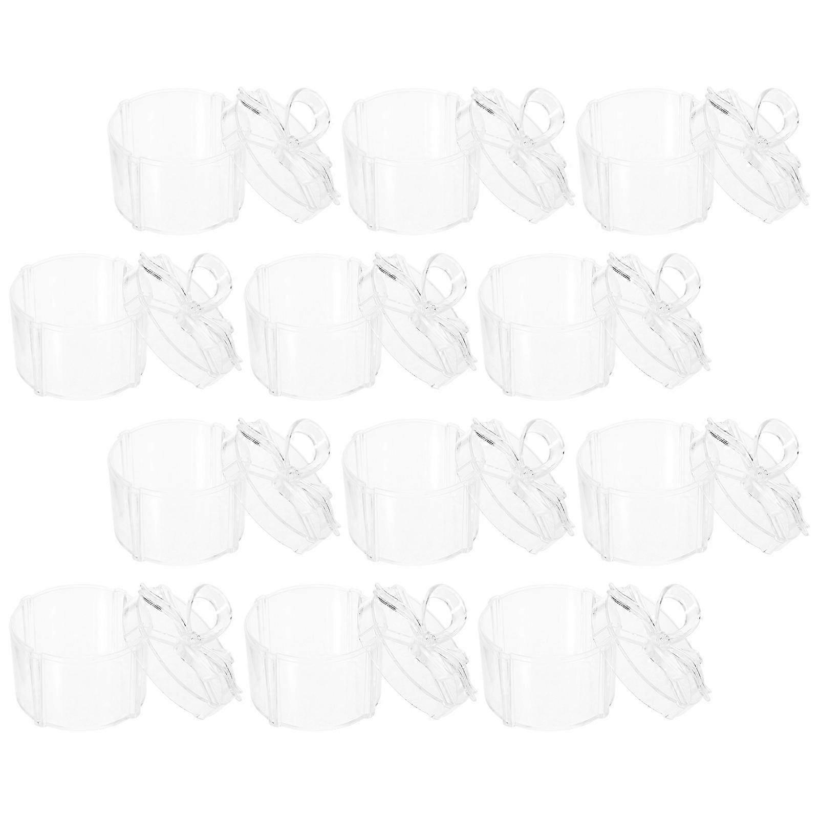Small Candy Boxes 12Pcs Transparent Wedding Gift Storage Cases