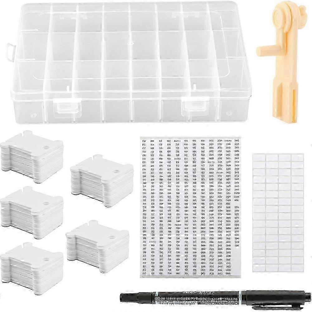 Embroidery Floss Box With Built-in Winder