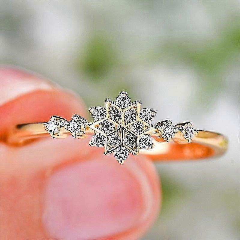 Women Flower Snowflake Ring-Yvan