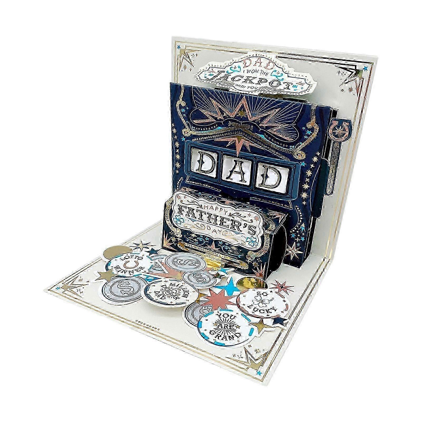 Moving Pattern 3D Fathers Day Card