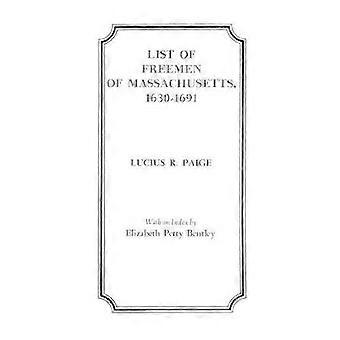 List of Freemen of Massachusetts 16301691