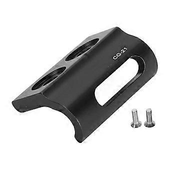 Bike Front Derailleur Hanger Aluminum Alloy Derailleur Mount Adapter Sturdy Stable Frame Gear Hook for Biking Accessories BlackYMQX)